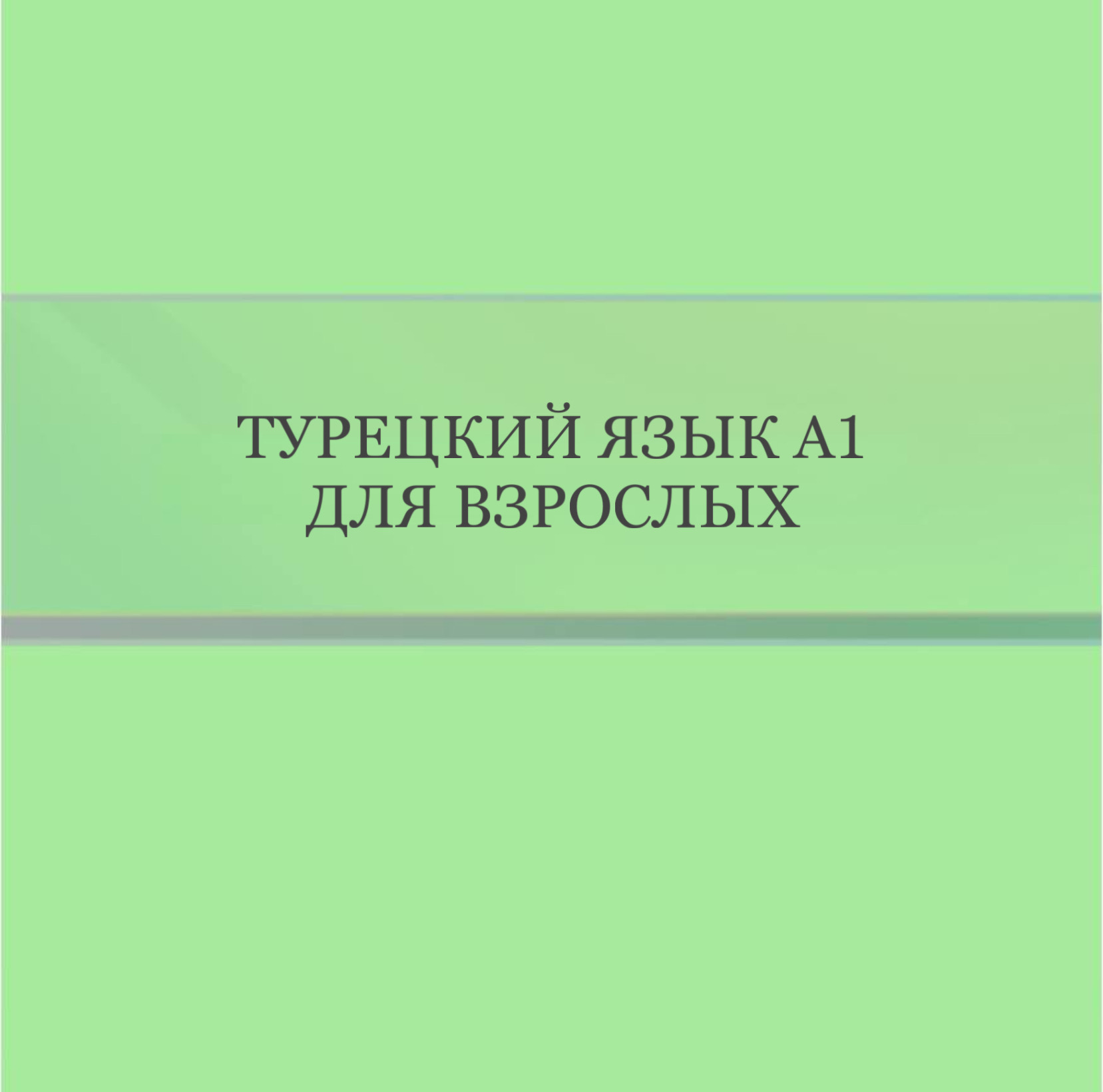 Турецкий язык уровень A1 для взрослых